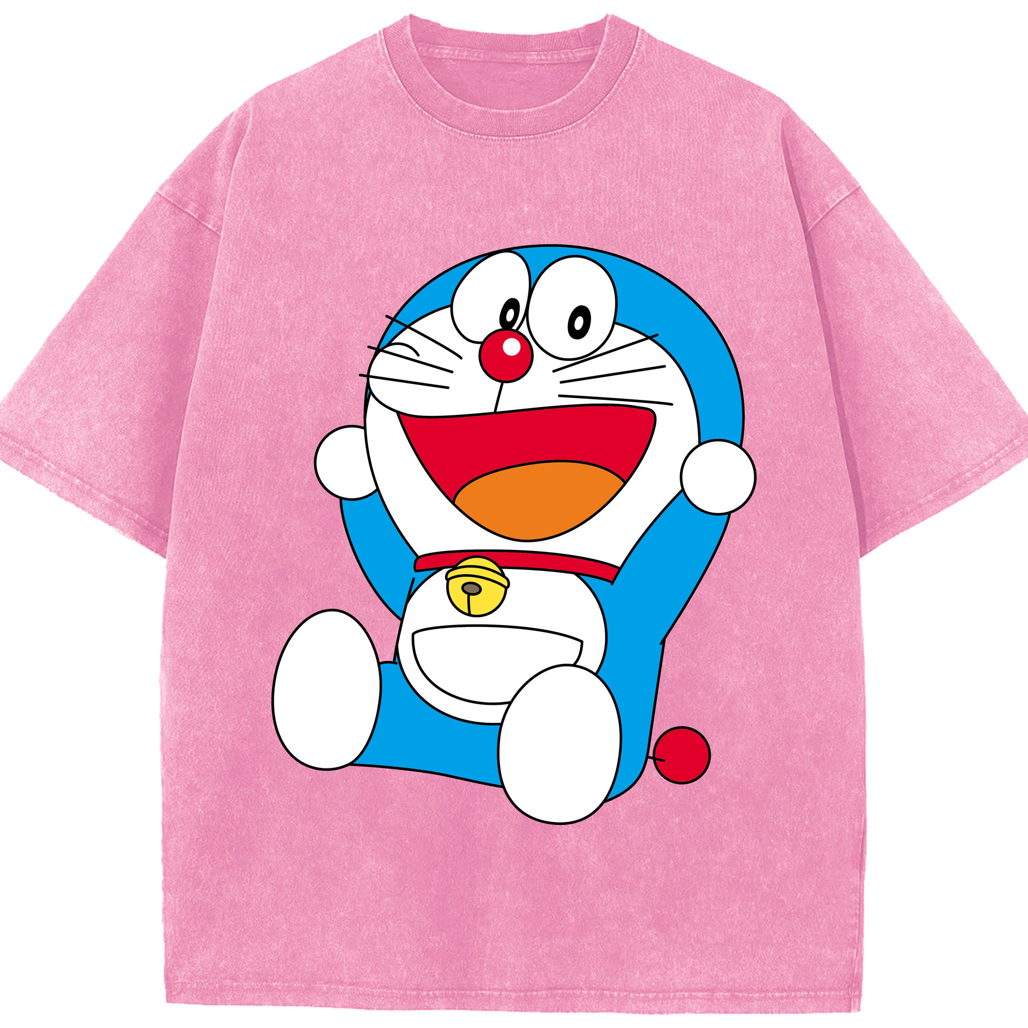（画像用） ドラえもん Doraemon 綿100% ヴィンテージ風 半袖Tシャツ（フロントプリント）